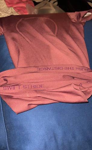 Lululemon Swiftly Tech Short Sleeve in Maroon / Mauve