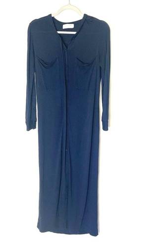 Everlane  The Ryan Button Front Shirt Maxi Dress Size Small