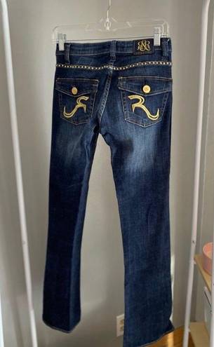 Rock & Republic Studded Kasandra Bootcut Jeans-dark wash-size 2