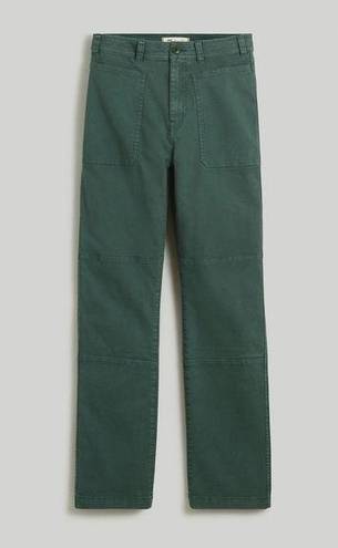 Madewell  The '90s Straight Utility Pant in Canvas Old Spruce Green Size 25