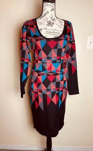 Tracy Reese Plenty Dresses  Felicity Knit Geo Kaleidescope Knit Dress