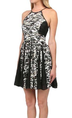 Parker Kerri Tidal Camouflage Pleated Dress XS