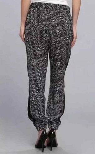 NYDJ ‎ Not Your Daughter's Jeans Black White Easyfit Track Style Pants M NWT