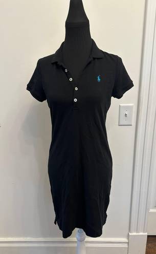 Ralph Lauren Polo  Polo Shirt Dress Black NWOT