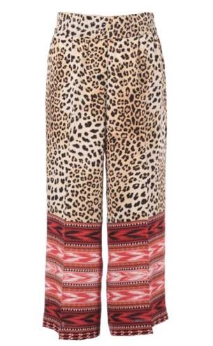 Daisy new Kobi Halperin ❤︎  Silk Mixed Print Pants ❤︎ Hibiscus Leopard ❤︎ Medium