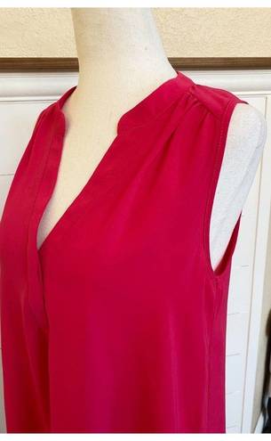 Lush Clothing LUSH V-Neck Button Front Raspberry Sleeveless Mini Dress SZ M