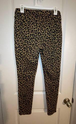 J.Crew J.,Crew 9” High-Rise Skinny Leopard Print Jeans 