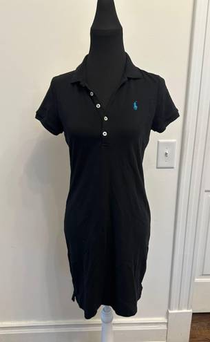 Ralph Lauren Polo  Polo Shirt Dress Black NWOT