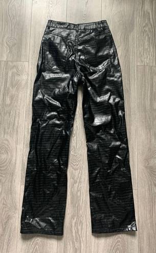 VERO MODA Leather Straight leg Pants