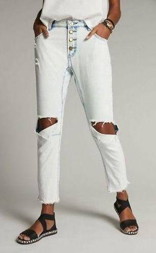 One Teaspoon  Light Blue Saints High-Rise Boyfriend Denim Jeans Size 25 US