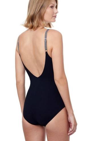 Gottex New!  Metallic Divine Embroidery One Piece Swimsuit