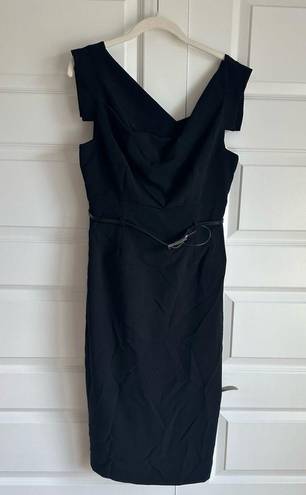 Black Halo  Jackie O Belted Sheath Dress- NWT - 8