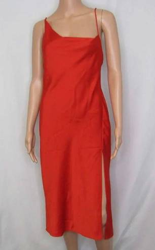 L'Academie NWT  Ada Slip Dress Bright Red