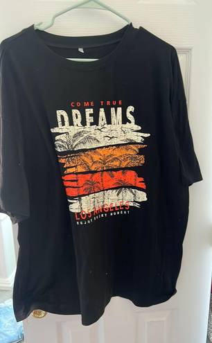 Oversized Graphic tee Black Size XL