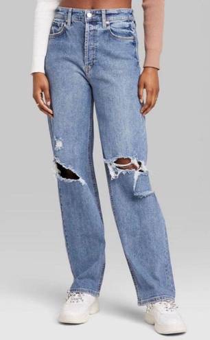 NEW Wild Fable Women's Super-High Rise Baggy Jeans - Light Wash size 8