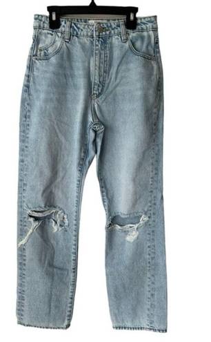 Rolla's  Classic Straight High Rise Distressed Jeans - 28