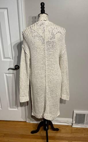 Free People Knit Chunky Long Beach Summer Sweater Crochet fall autumn oversized full length Cardigan