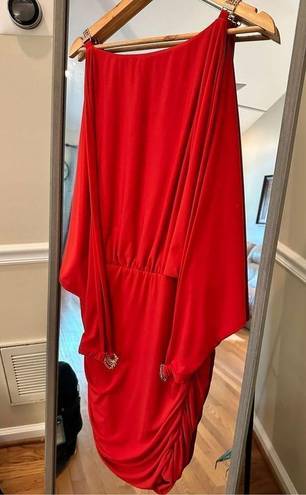 Boston Proper Slim Shape Chain Dress Heartthrob NWT Red Small. retail 119