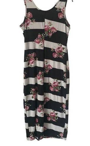 Say Anything Pre Owned Women’s  Sleeveless Floral Dress Cover Up Sz Lg