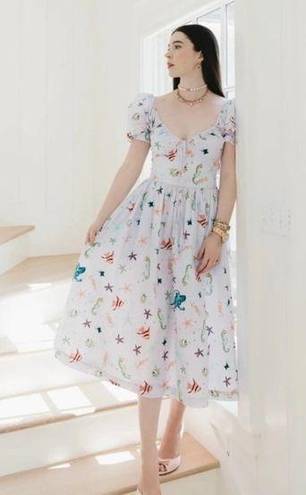 Hill House  Sea Creatures The Ophelia Dress Sz.M NWT