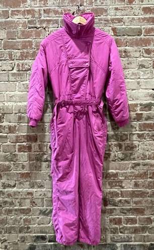 One Piece Rare Vintage Europa  Snowsuit Ski Suit for Women in Pink Size 10