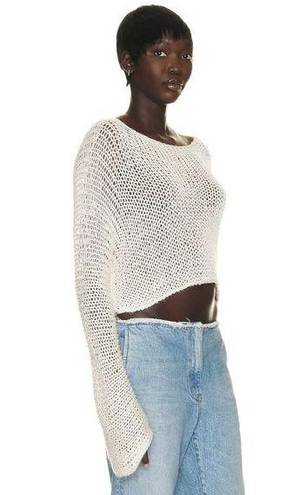 The Row  Stelle Top in Ecru Large Womens Knitted Sweater