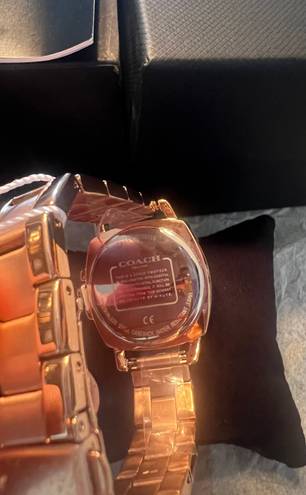 Coach watch rose gold