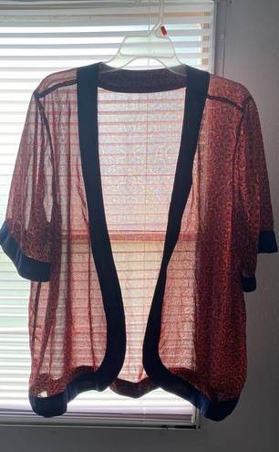 Sheer Boho Kimono Multiple Size 1X