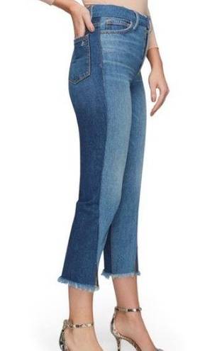 Sam Edelman  NWT The Mary Jane Two Tone High Rise Straight Ankle Jeans Size 26