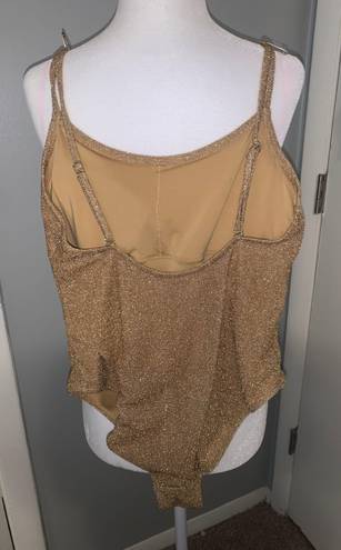 One Piece Glitter Gold