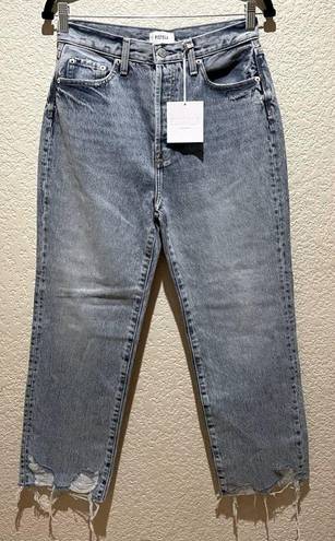 Pistola NWT  Cassie Super High Rise Straight Crop Distressed Baja Size 27