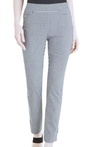 Chico's Chico’s So Slimming Petite Brigitte Gingham Ankle Pants Nablus white size US 6