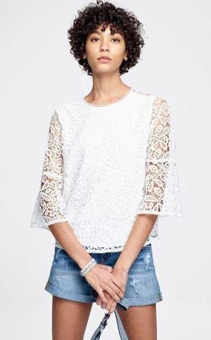 Rebecca Minkoff  Jade Lace Top In White