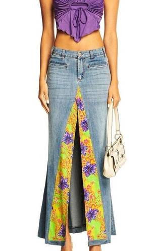 I am gia denim maxi skirt size small