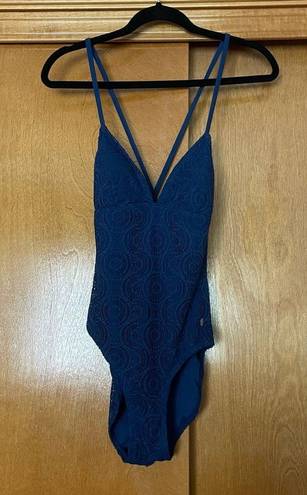 Southern Tide  Summerset Mesh One Piece Swimsuit in Yacht Blue Size XS