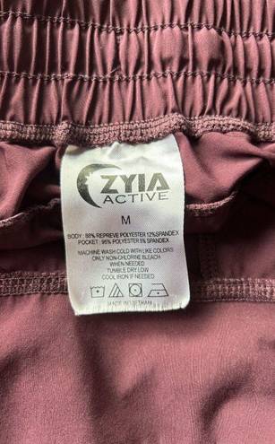 Zyia  Active Purple and Black Athletic Shorts