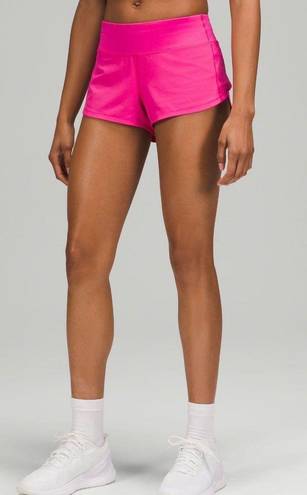 Lululemon Sonic Pink Speed Up Shorts 2.5”