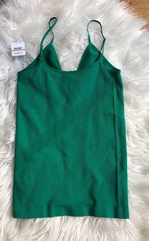 Free People Green Crossfire Cami NWT