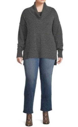 Terra & Sky  Women’s Oversized Cowl Neck Tunic Sweater