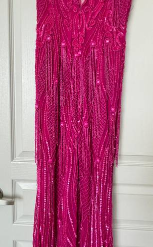 Jovani Fuchsia Gown 22712