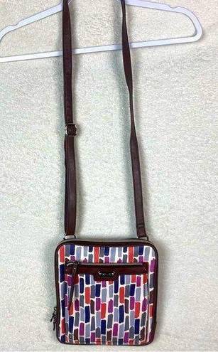 Relic  Multicolor Pattern‎ Vegan Leather Crossbody Wallet Purse Rectangle