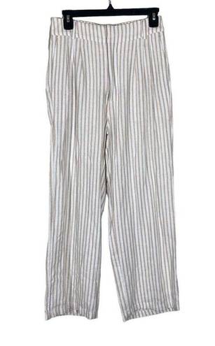 Abercrombie & Fitch Linen Blend Stripe Trouser Pants