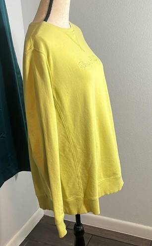 Tommy Hilfiger  Women's Lime Green Sweater ~~Sparkle Logo~~