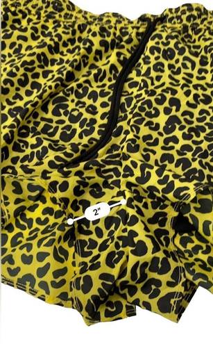 Good American  Sun beam leopard print athletic shorts Size 4 (XL Extra large)