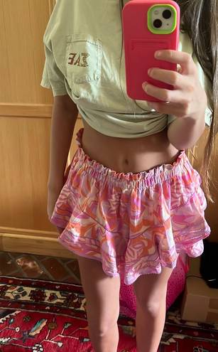 Aerie pink skirt with shorts under 