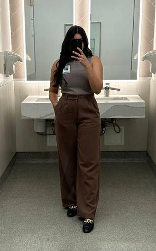 Abercrombie & Fitch Tailored Wide Leg Pants