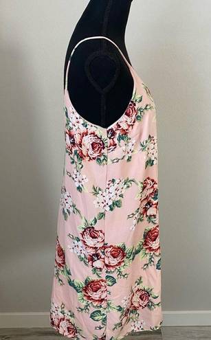 Renee C . Floral V Neck Slip Dress Size Medium