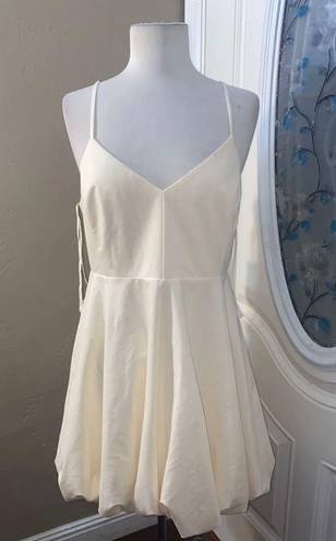 Rebecca Taylor Summer Party Dress Cream Balloon Dress Size 8 NWT