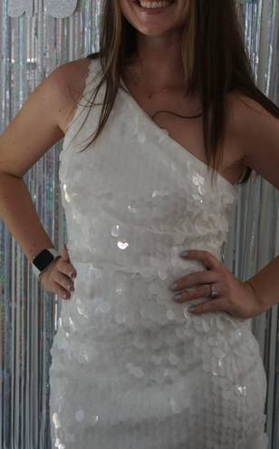 Lulus White Sequin Dress