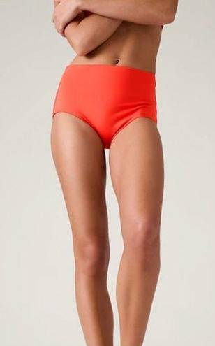 Athleta  size M Essential Swim Boyshort Larspur Red Orange Medium